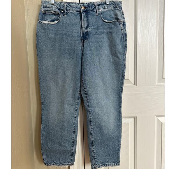 Good‎ American Distressed Good Girlfriend Jeans 12/31 - Picture 3 of 7